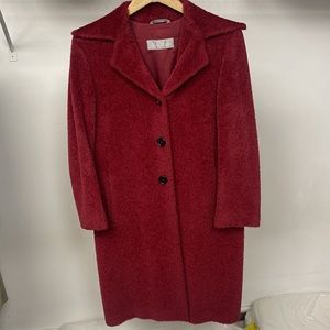 Max Mara Red Alpaca Coat